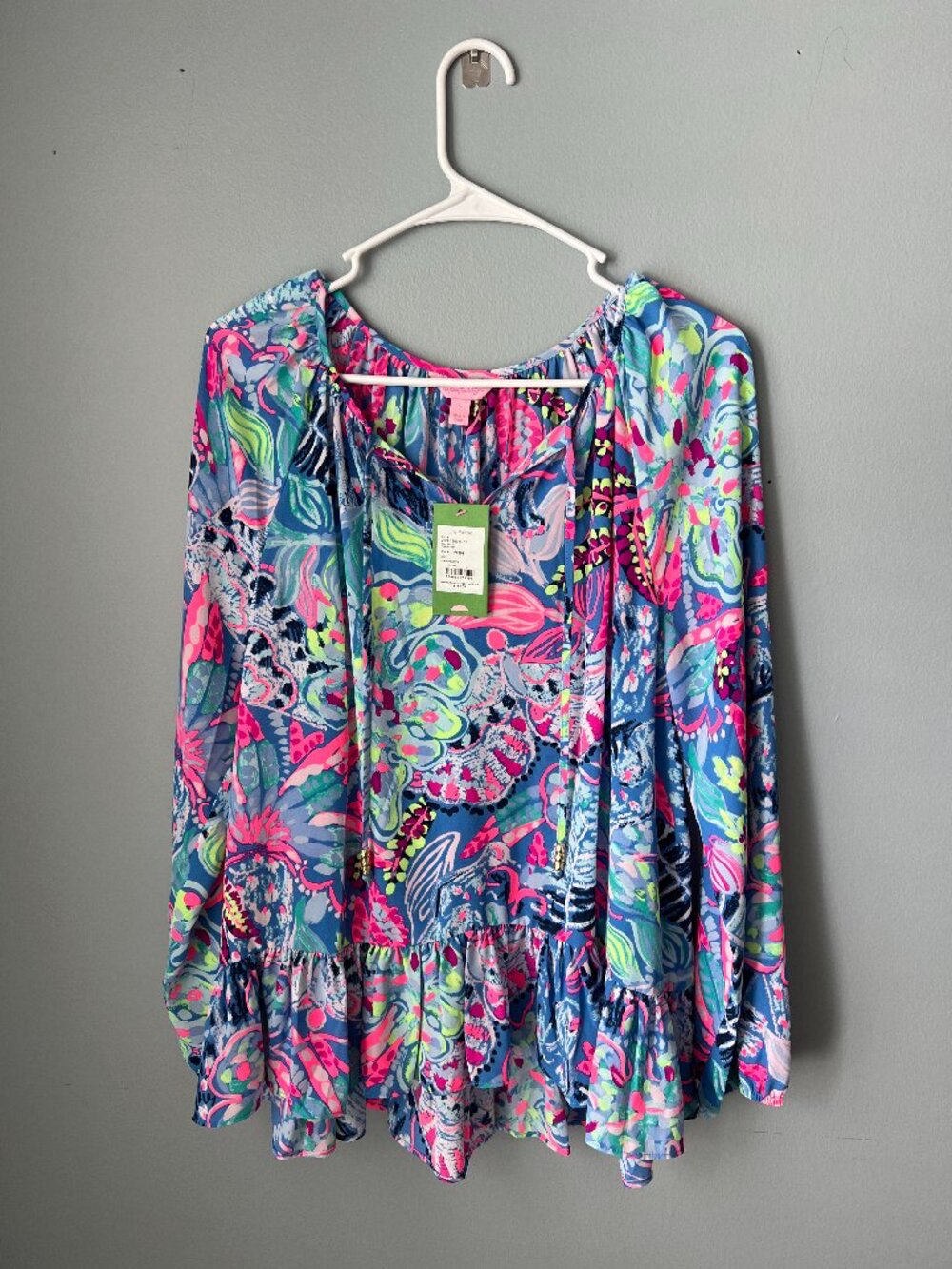 NWT Lilly Pulitzer Tensley silk top, size L